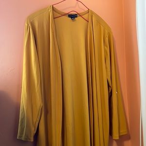 Mustard Yellow Wrap Cardigan